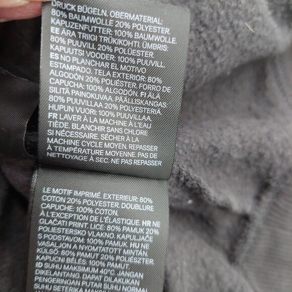 Nirvana H&M Mens Gray Nirvana Logo Hoodie Size Medium READ - Picture 15 of 15